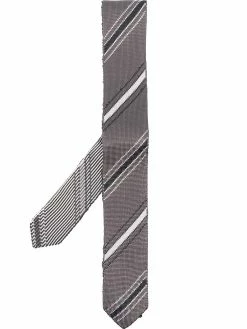 Thom Browne diagonal stripe knitted tie