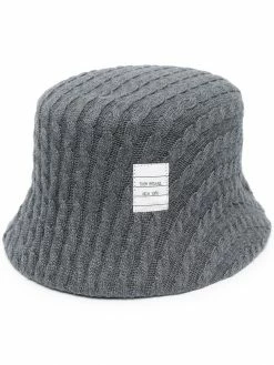 Thom Browne cable knit bucket hat