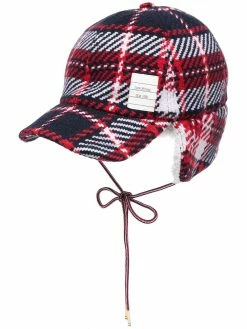 Thom Browne tartan baseball cap
