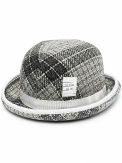 Thom Browne checked bucket hat