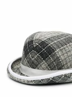 Thom Browne checked bucket hat