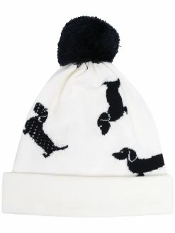 Thom Browne pompom detail dog beanie