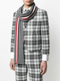 Thom Browne RWB stripe wool scarf
