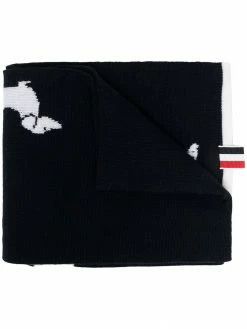 Thom Browne Hector wool scarf