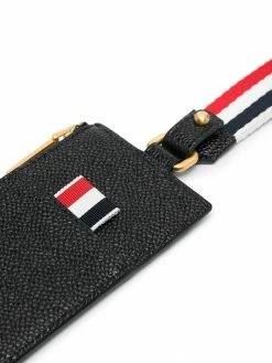 Thom Browne tri-stripe lanyard cardholder