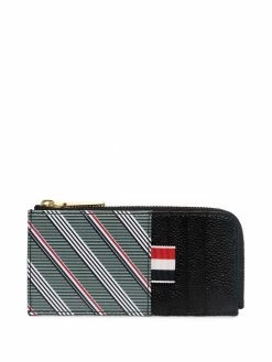 Thom Browne striped zip wallet