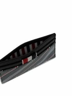 Thom Browne RWB stripe leather cardholder