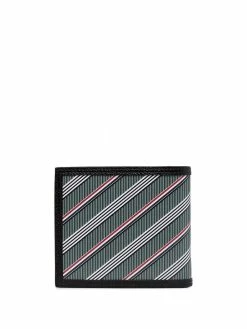 Thom Browne striped bi-fold wallet