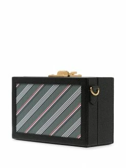 Thom Browne striped messenger bag