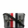 Thom Browne striped felt messenger bag