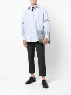 Thom Browne illustration-print clutch bag