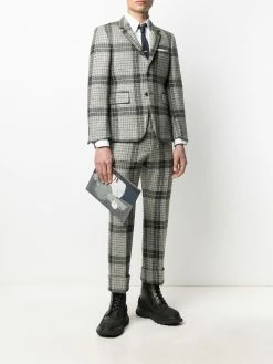 Thom Browne graphic-print leather pouch