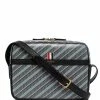Thom Browne striped messenger bag