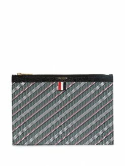 Thom Browne striped clutch bag