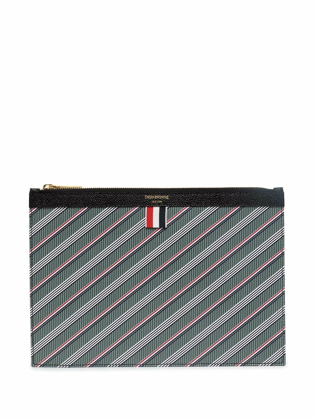Thom Browne Striped clutch bag clutch bags of men 1 Thom Browne striped clutch bag