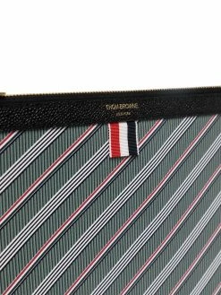 Thom Browne Striped clutch bag clutch bags of men 7 Thom Browne striped clutch bag