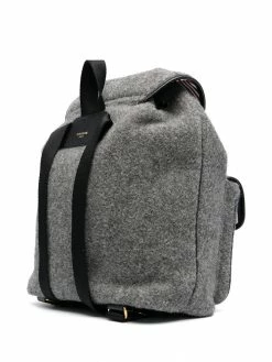 Thom Browne striped felt backpack