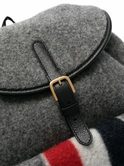 Thom Browne striped felt backpack