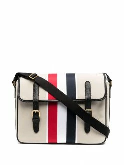 Thom Browne RWB stripe messenger bag