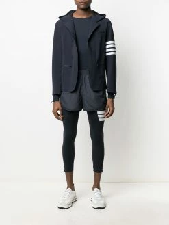 Thom Browne half-zip hooded performance jacket