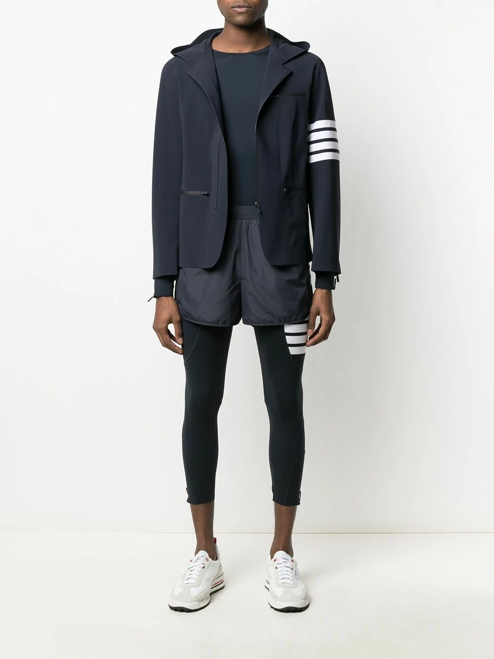 Thom Browne Half zip hooded performance jacket lightweight jackets of men 2 Thom Browne half-zip hooded performance jacket
