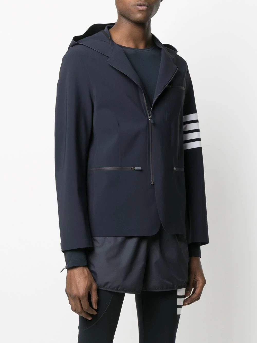 Thom Browne Half zip hooded performance jacket lightweight jackets of men 3 Thom Browne half-zip hooded performance jacket