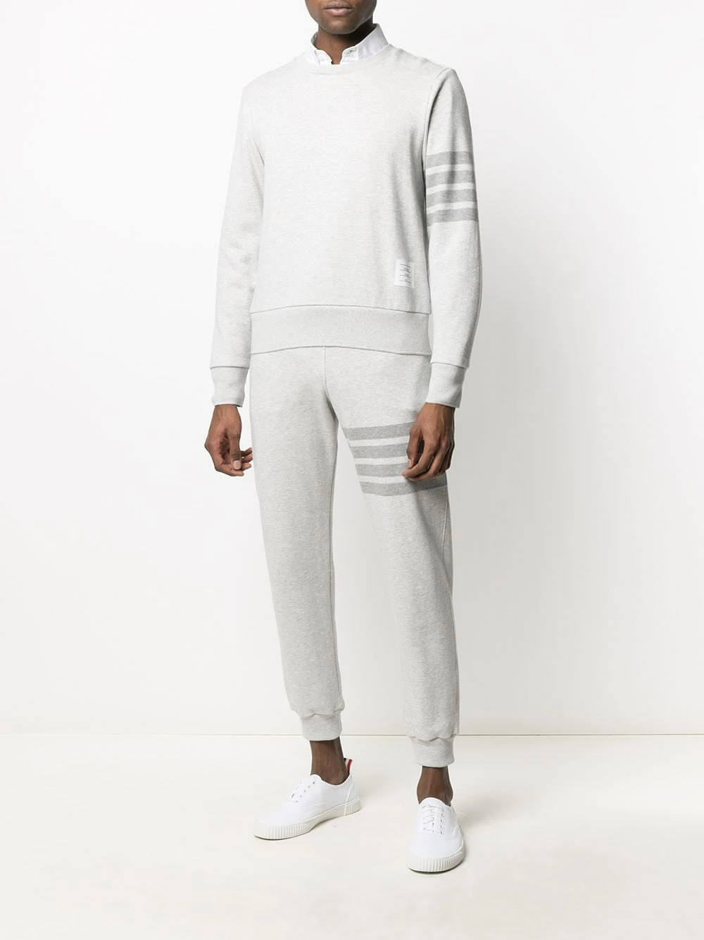 Thom Browne 4 Bar stripe cotton track pants sweatpants of men 2 Thom Browne 4-Bar stripe cotton track pants