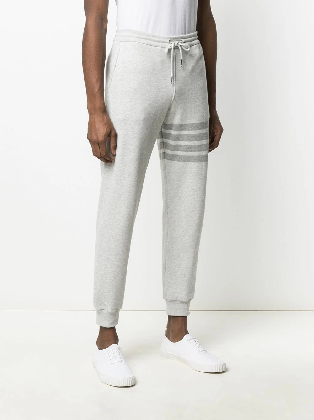 Thom Browne 4 Bar stripe cotton track pants sweatpants of men 3 Thom Browne 4-Bar stripe cotton track pants