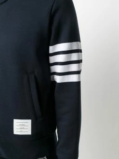 Thom Browne 4 Bar stripe zip up sweatshirt sport jackets & windbreakers of men 9 Thom Browne 4-Bar stripe zip-up sweatshirt