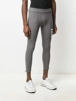 Thom Browne 4 Bar stripe lightweight compression tights of men 7 Thom Browne 4-Bar stripe lightweight compression tights