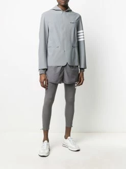 Thom Browne 4-Bar stripe lightweight compression jacket
