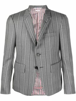 Thom Browne stripe-pattern single-breasted blazer jacket