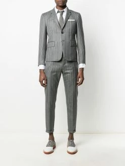 Thom Browne stripe-pattern single-breasted blazer jacket