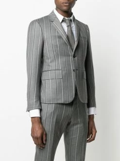 Thom Browne stripe-pattern single-breasted blazer jacket