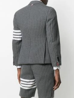 Thom Browne four-bar knitted blazer