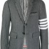 Thom Browne four-bar knitted blazer
