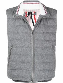 Thom Browne RWB stripe puffer gilet