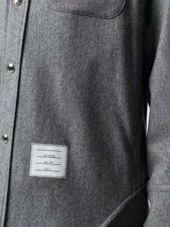 Thom Browne RWB stripe cashmere overshirt shirts of men 9 Thom Browne RWB stripe cashmere overshirt