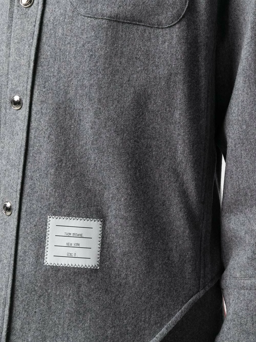 Thom Browne RWB stripe cashmere overshirt shirts of men 5 Thom Browne RWB stripe cashmere overshirt