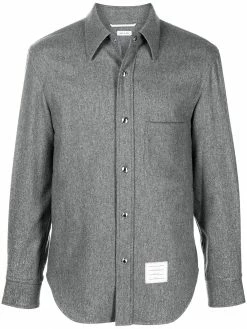 Thom Browne RWB stripe cashmere overshirt