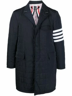Thom Browne 4-Bar motif padded tailored coat