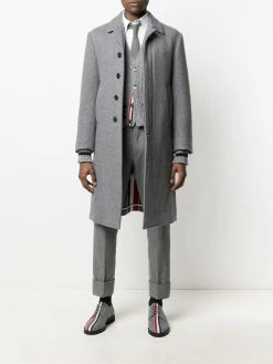 Thom Browne RWB stripe tailored coat