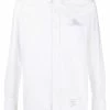 Thom Browne embroidered-detail buttoned shirt