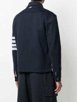 Thom Browne 4-Bar buttoned shirt jacket
