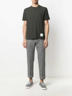 Thom Browne 4-Bar stripe cotton T-shirt
