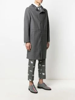 Thom Browne hooded 4-Bar stripe parka