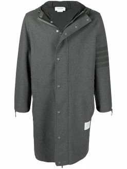 Thom Browne hooded 4-Bar stripe parka