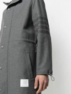 Thom Browne hooded 4-Bar stripe parka