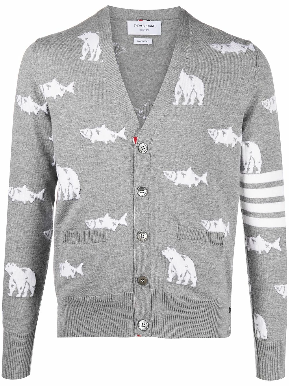 Thom Browne Animal Icon knitted cardigan cardigans of men 1 Thom Browne Animal Icon knitted cardigan