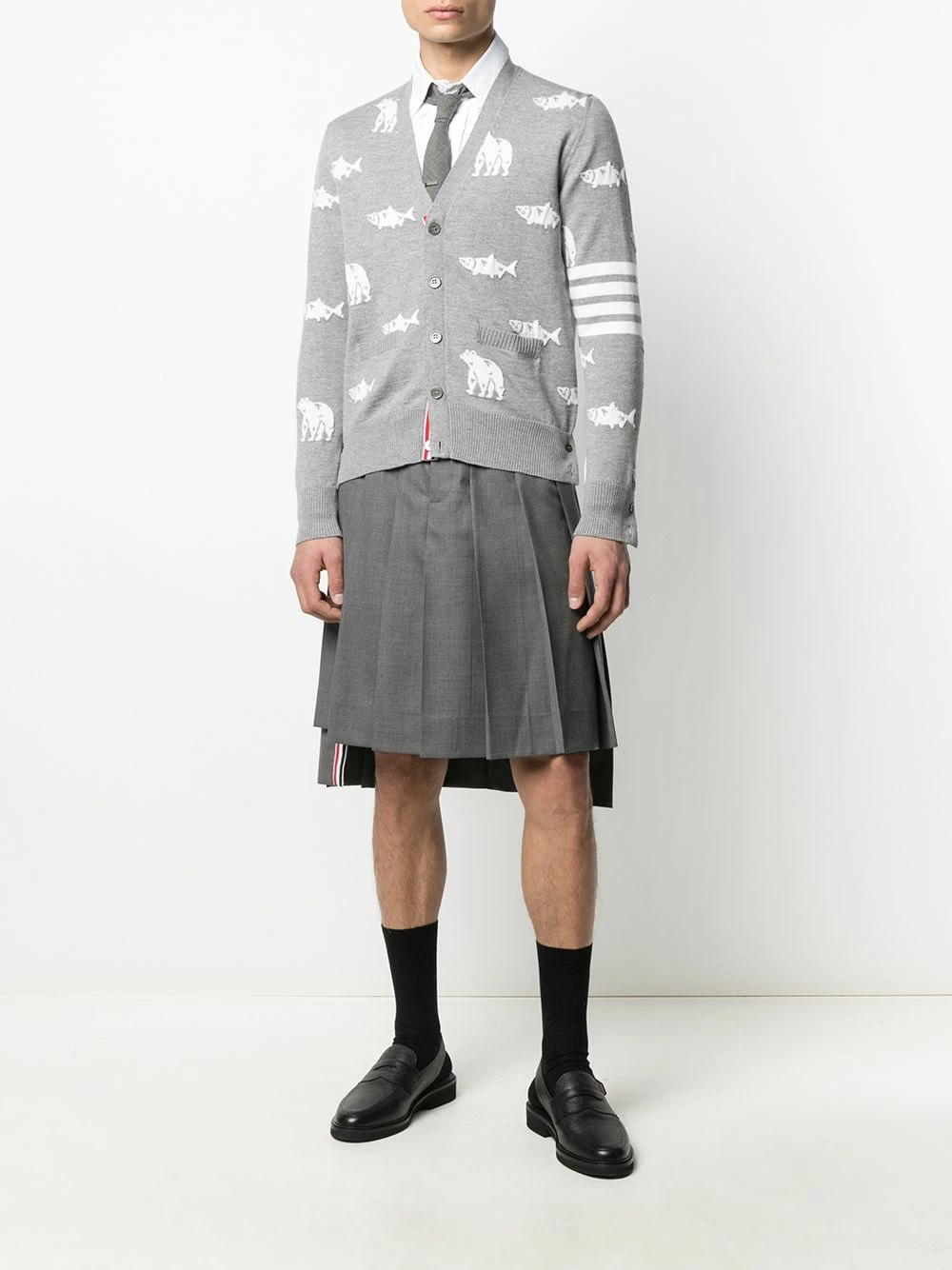 Thom Browne Animal Icon knitted cardigan cardigans of men 2 Thom Browne Animal Icon knitted cardigan